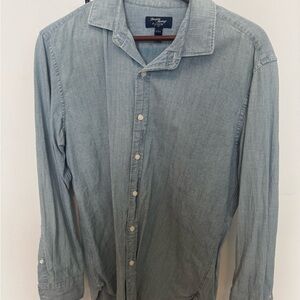 J. Crew Men's Light Blue Thompson Shirtings Button Down Shirt